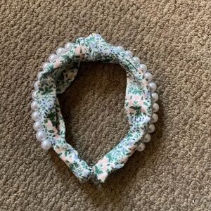 Rifle Paper Company Floral Headband with Pearls